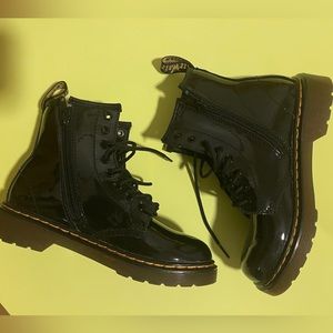 Black Patent Leather Dr.Martens - Size 2